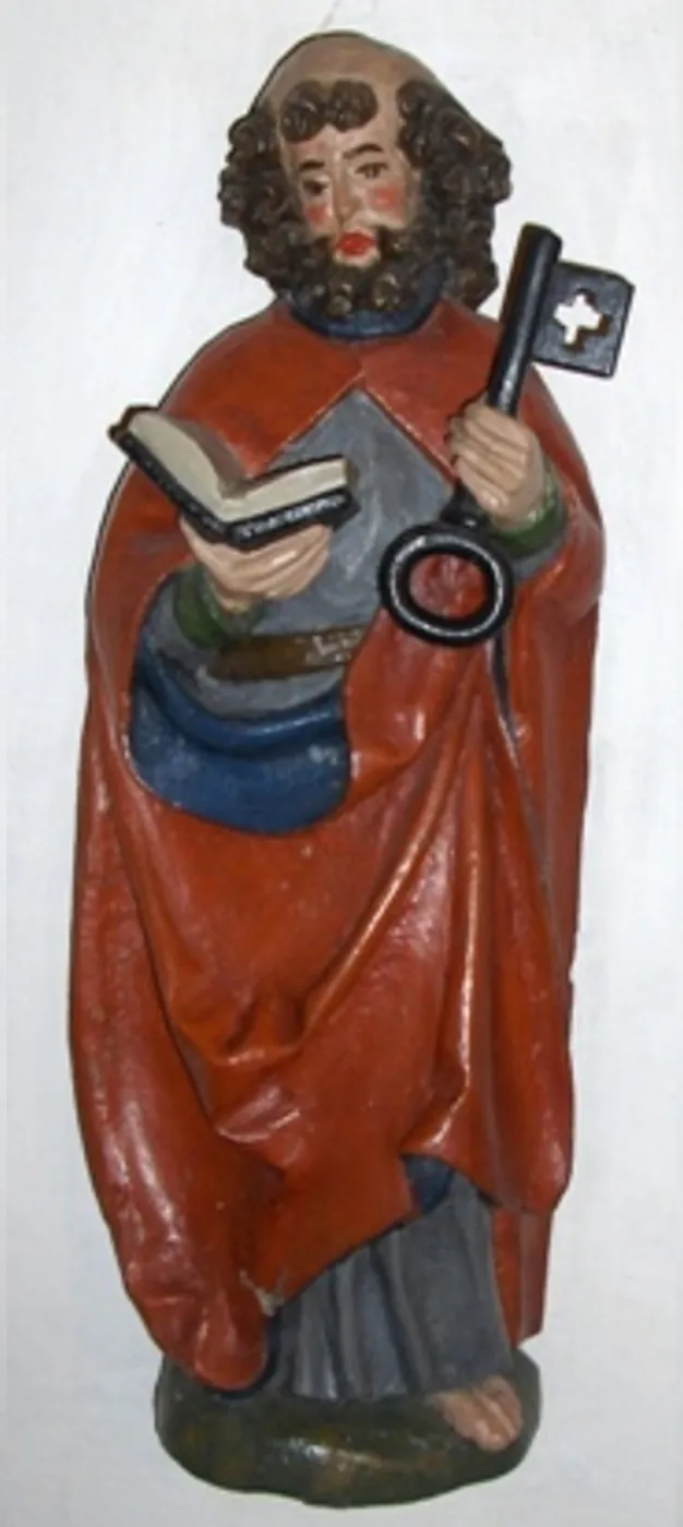Simon med tilnavnet Peter ”klippe”, jf. Mattæus kap. 16,16–19