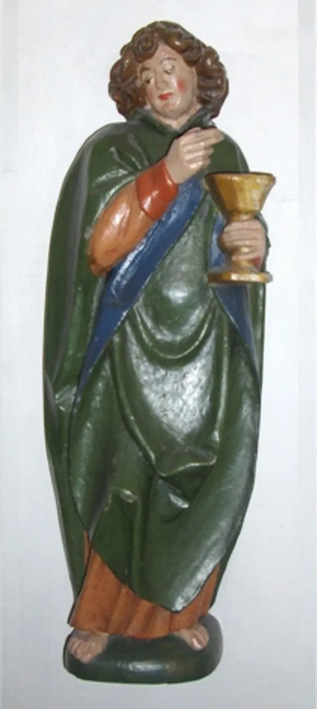 Johannes evangelist fremstilles traditionelt som en skægløs yngling.
